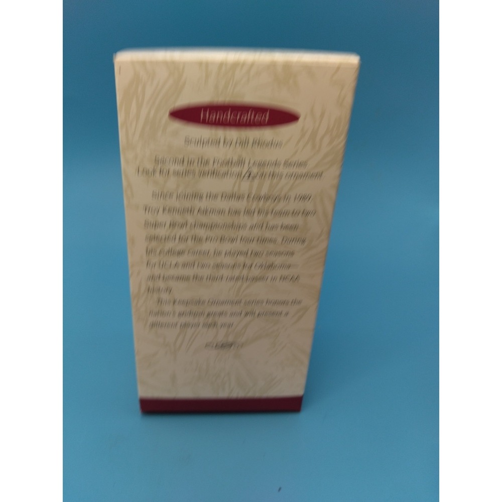 Troy Aikman -1996 Hallmark Keepsake Ornament Football Legends Collector's Series - Picture 3 of 3